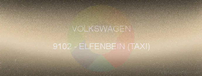 Pintura Volkswagen 9102 Elfenbein (taxi)