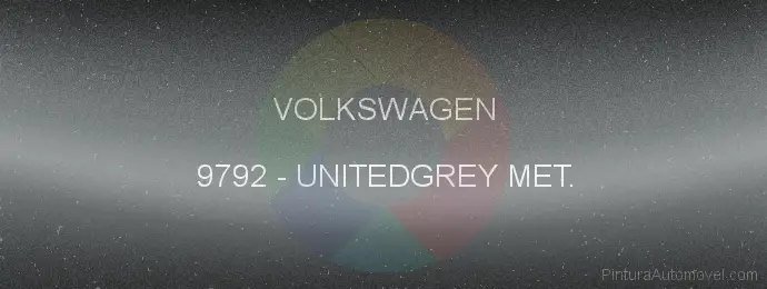 Pintura Volkswagen 9792 Unitedgrey Met.