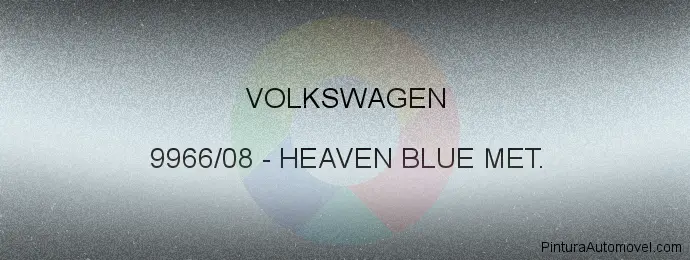 Pintura Volkswagen 9966/08 Heaven Blue Met.