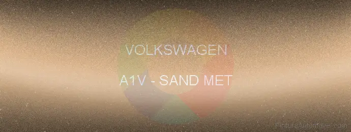 Pintura Volkswagen A1V Sand Met