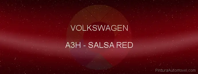 Pintura Volkswagen A3H Salsa Red