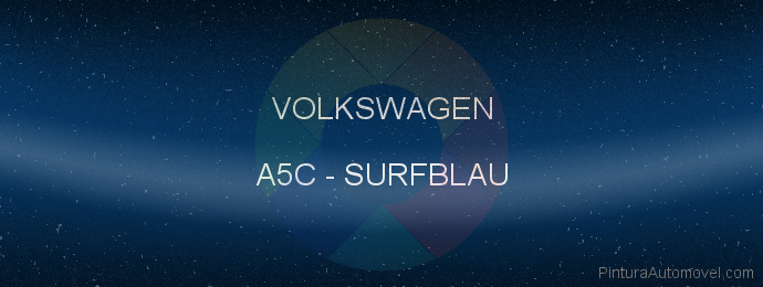 Pintura Volkswagen A5C Surfblau