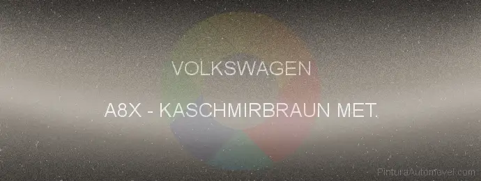 Pintura Volkswagen A8X Kaschmirbraun Met.