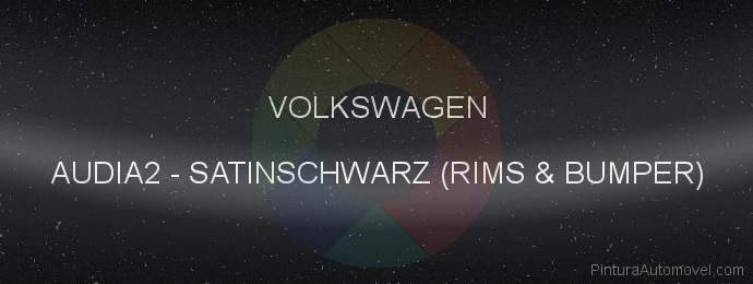 Pintura Volkswagen AUDIA2 Satinschwarz (rims & Bumper)