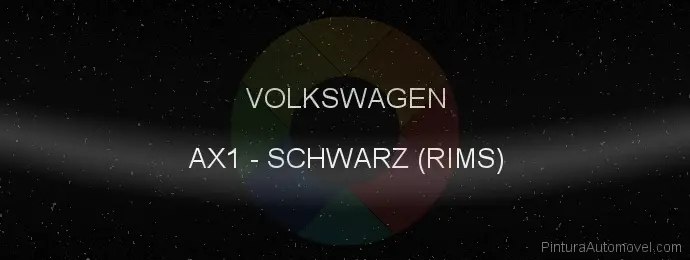 Pintura Volkswagen AX1 Schwarz (rims)