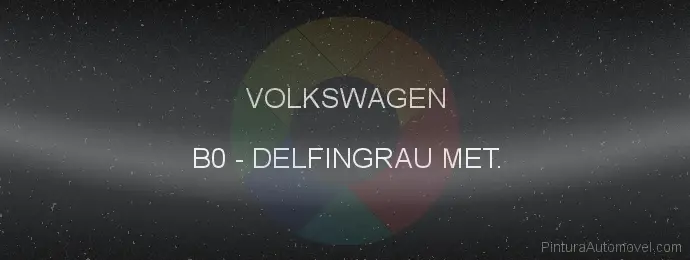 Pintura Volkswagen B0 Delfingrau Met.