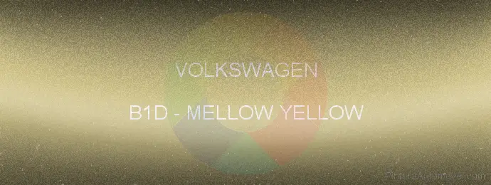 Pintura Volkswagen B1D Mellow Yellow