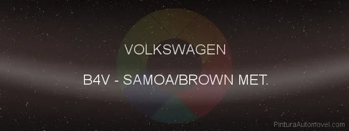 Pintura Volkswagen B4V Samoa/brown Met.