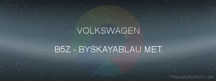 Pintura Volkswagen B5Z Byskayablau Met.