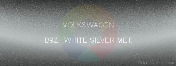 Pintura Volkswagen B9Z White Silver Met.