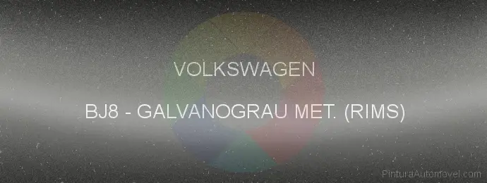 Pintura Volkswagen BJ8 Galvanograu Met. (rims )