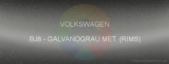 Pintura Volkswagen BJ8 Galvanograu Met. (rims)