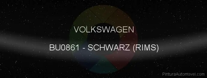 Pintura Volkswagen BU0861 Schwarz (rims)