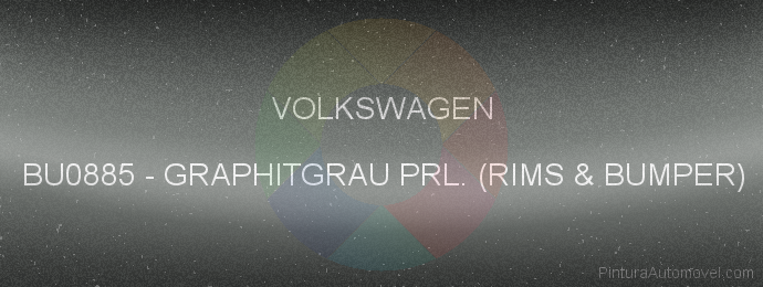 Pintura Volkswagen BU0885 Graphitgrau Prl. (rims & Bumper)