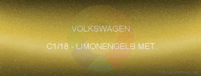 Pintura Volkswagen C1/18 Limonengelb Met.