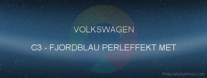 Pintura Volkswagen C3 Fjordblau Perleffekt Met.