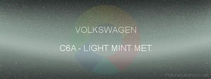 Pintura Volkswagen C6A Light Mint Met.