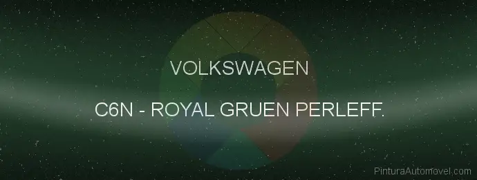 Pintura Volkswagen C6N Royal Gruen Perleff.