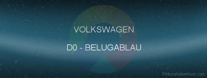 Pintura Volkswagen D0 Belugablau