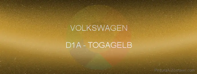 Pintura Volkswagen D1A Togagelb