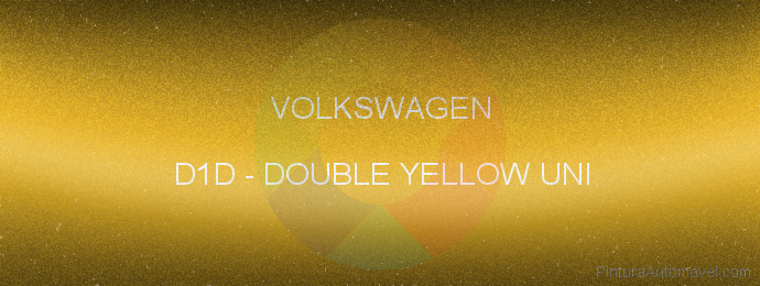 Pintura Volkswagen D1D Double Yellow Uni