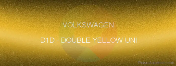 Pintura Volkswagen D1D Double Yellow Uni