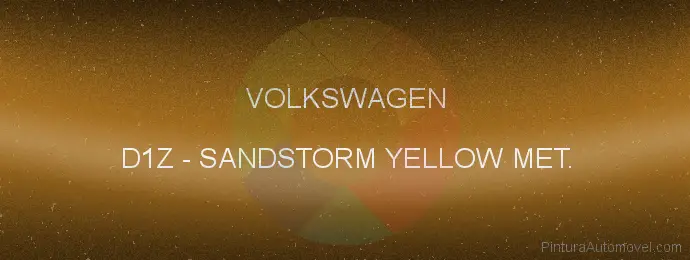 Pintura Volkswagen D1Z Sandstorm Yellow Met.