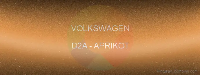 Pintura Volkswagen D2A Aprikot