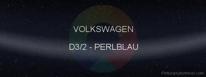 Pintura Volkswagen D3/2 Perlblau