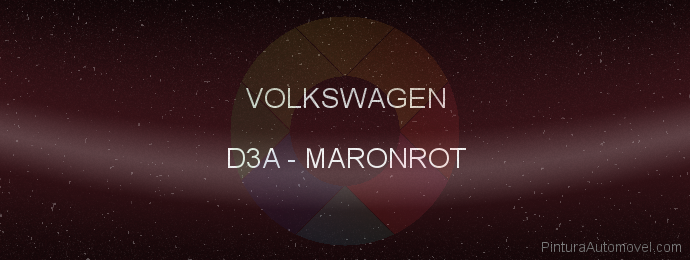 Pintura Volkswagen D3A Maronrot