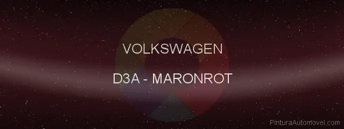 Pintura Volkswagen D3A Maronrot