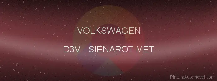 Pintura Volkswagen D3V Sienarot Met.