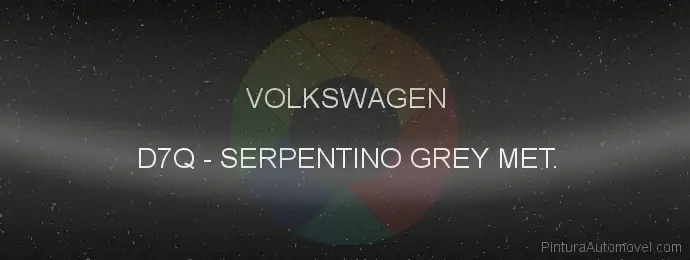 Pintura Volkswagen D7Q Serpentino Grey Met.