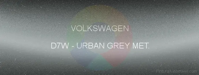 Pintura Volkswagen D7W Urban Grey Met.