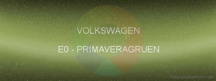 Pintura Volkswagen E0 Primaveragruen