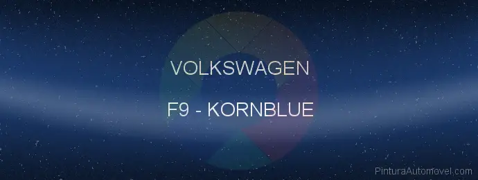 Pintura Volkswagen F9 Kornblue
