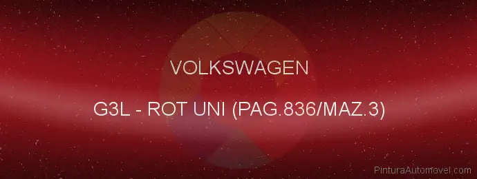 Pintura Volkswagen G3L Rot Uni (pag.836/maz.3)