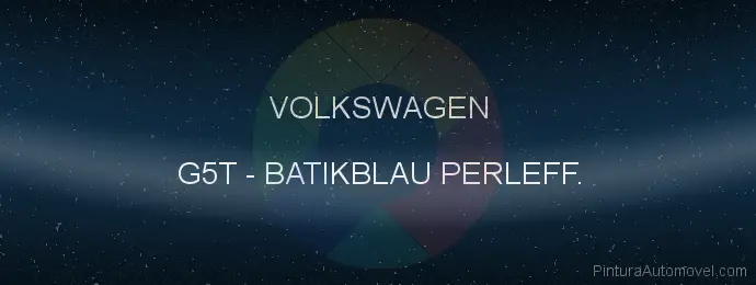 Pintura Volkswagen G5T Batikblau Perleff.