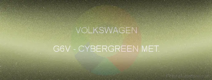 Pintura Volkswagen G6V Cybergreen Met.