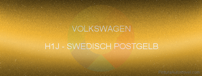 Pintura Volkswagen H1J Swedisch Postgelb