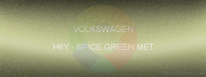 Pintura Volkswagen H6Y Spice Green Met.