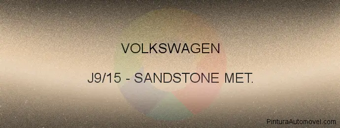 Pintura Volkswagen J9/15 Sandstone Met.