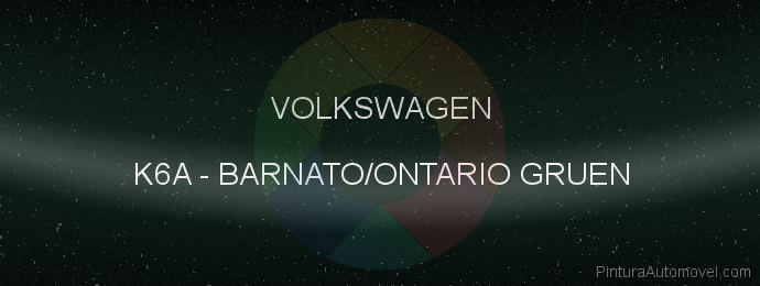 Pintura Volkswagen K6A Barnato/ontario Gruen