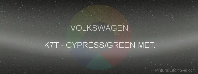 Pintura Volkswagen K7T Cypress/green Met.