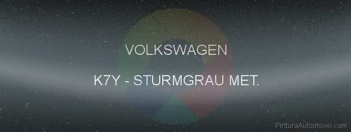 Pintura Volkswagen K7Y Sturmgrau Met.