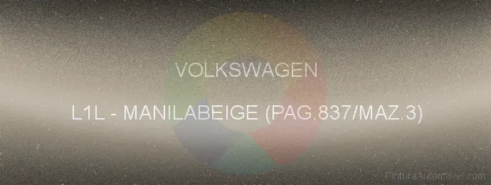 Pintura Volkswagen L1L Manilabeige (pag.837/maz.3)