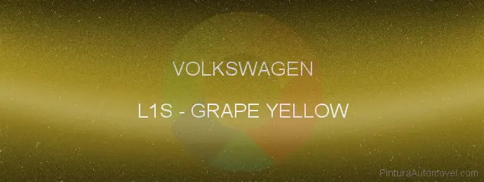 Pintura Volkswagen L1S Grape Yellow