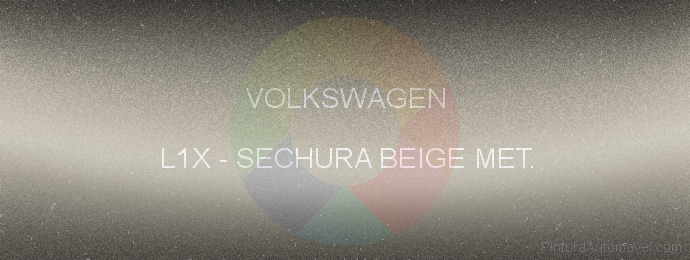 Pintura Volkswagen L1X Sechura Beige Met.