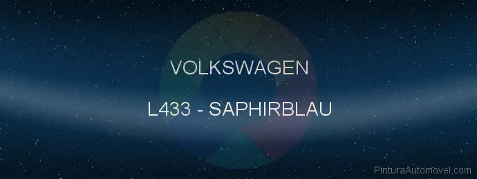 Pintura Volkswagen L433 Saphirblau