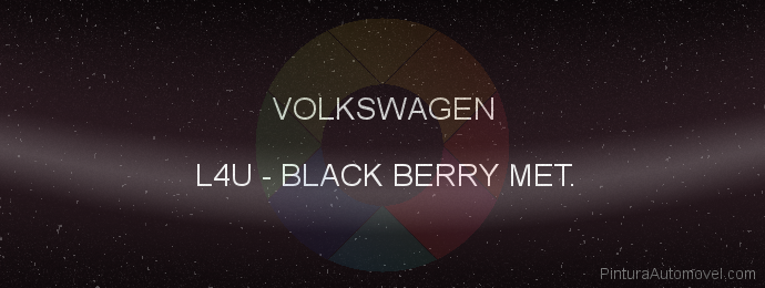 Pintura Volkswagen L4U Black Berry Met.